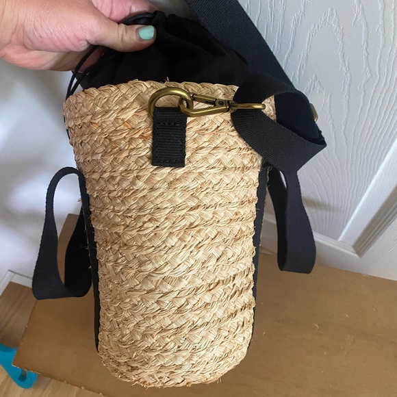 💚SOLD💚J.Crew Raffia straw mini tote bag - Picture 3 of 4